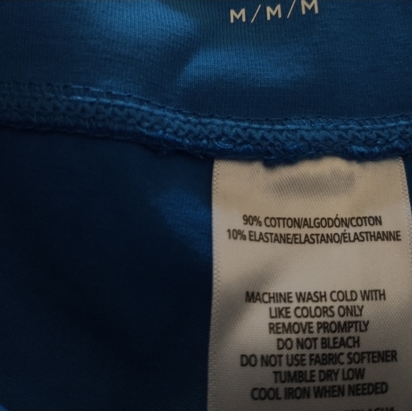 Medium NWT TOMMY HILFIGER High Rise Blue Bike/Running Shorts - Picture 10 of 13